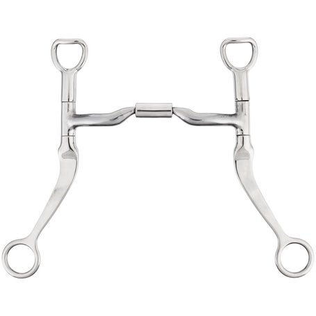 Myler Low Port Comfort Snaffle Flat Shank Bit - 4 3/4