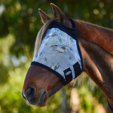 Mackey Printed Fly Mask w/Forelock Hole