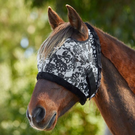 Mackey Standard Printed Fly Mask w/Fluffy Fleece