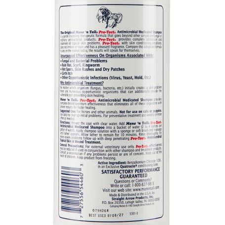 Mane n Tail Pro-Tect Antimicrobial Medicated Shampoo Riding