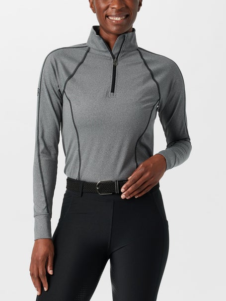 Ovation Womens Core Half Zip Long Sleeve Layering Top