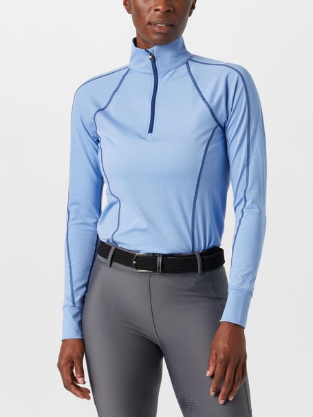 Ovation Womens Core Half Zip Long Sleeve Layering Top