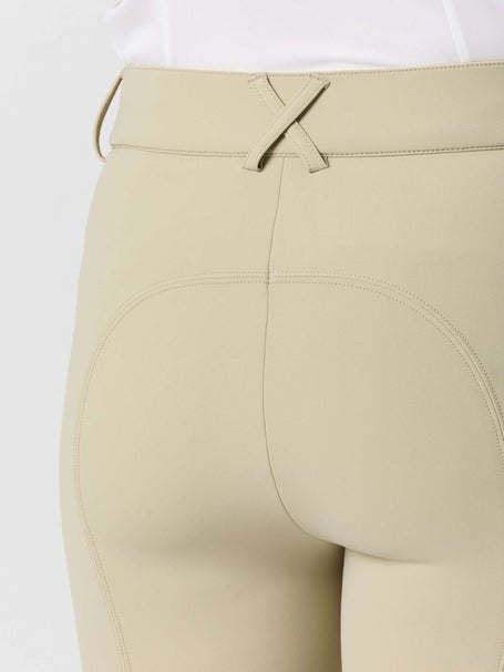Breeches D'équitation Ovation Pour Femme - Taille 34R - Couleur Beige/tan Avec Patchs Aux Genoux - Occasion Excellente