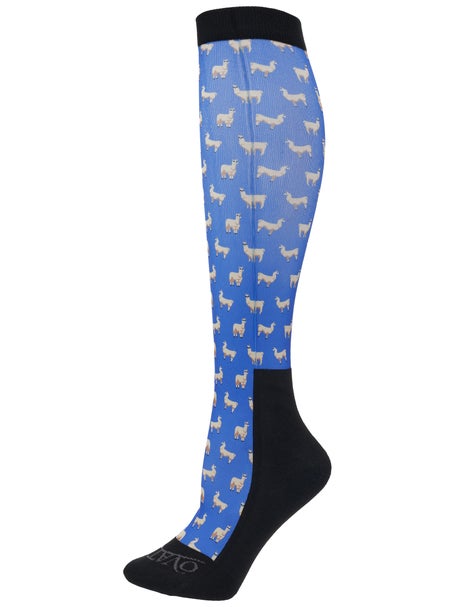 Ovation Spring Womens Footzees Printed Tall Boot Socks