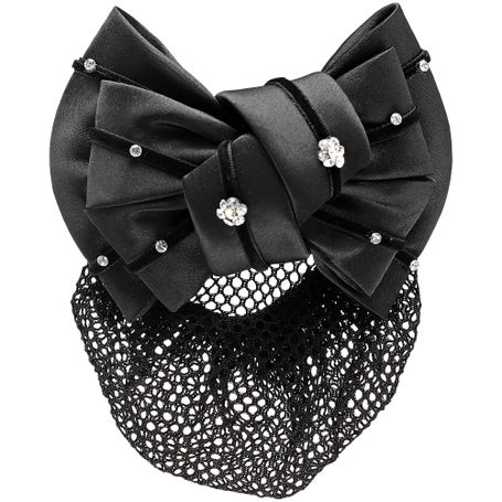 Ovation Premium Floral Rhinestone Show Bows & Hairnet