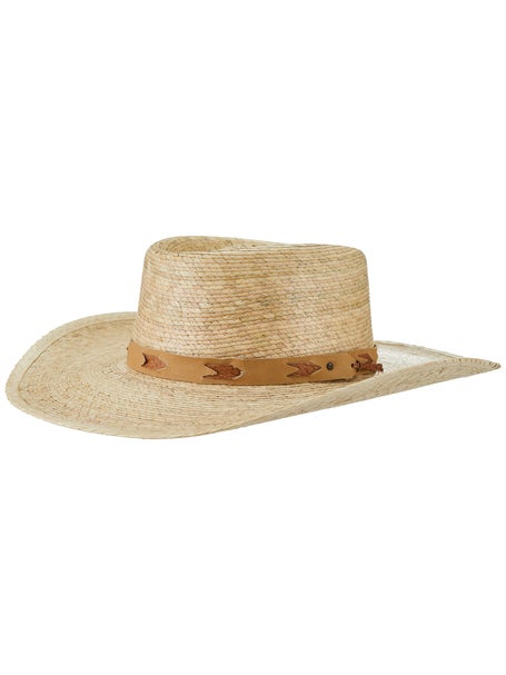 Backroads Natural Palm Straw Cowboy Hat 2XL Fits 7-7/8 to 8