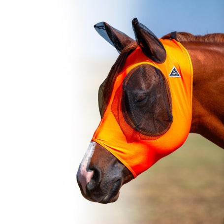 Professionals Choice Comfort-Fit Lycra Fly Mask Solid