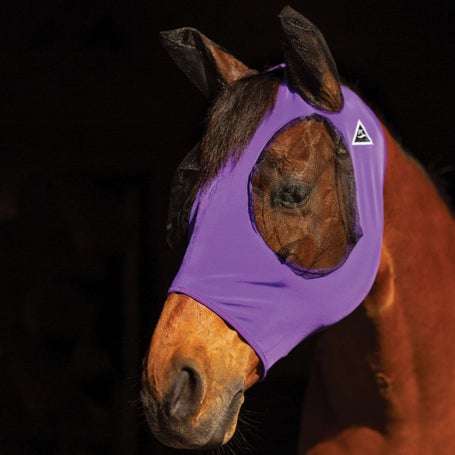Professionals Choice Comfort-Fit Lycra Fly Mask Solid
