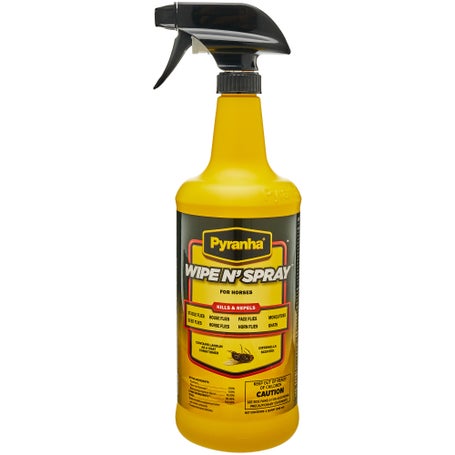 Pyranha Wipe N Spray Equine Fly/Insect Repellent Spray