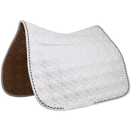 Roma Ecole Flower Diamond Quilt Dressage Saddle Pad