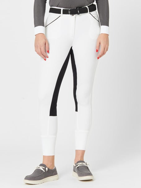 Riding Show Breeches Royal Sport White/Black Full Seat - Outdoor