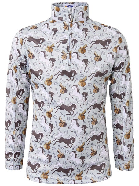 Royal Highness Childs Mock Zip Sun Shirt Equestrian