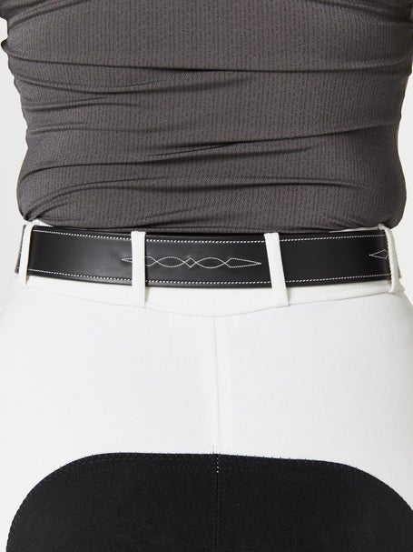 Royal Highness Ladies Fancy Stitch Leather Belt | Riding  display picture 3