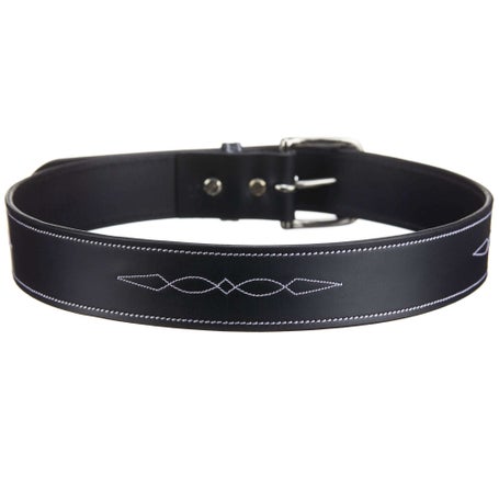 Kerrits Ladies Fancy Stitch Equestrian Black Leather Belt, M/L Royal Highness Ladies Fancy Stitch Leather Belt | Riding  main image 2