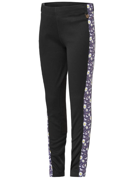 Royal Highness Girls Knee Patch Riding Tights w/Trim