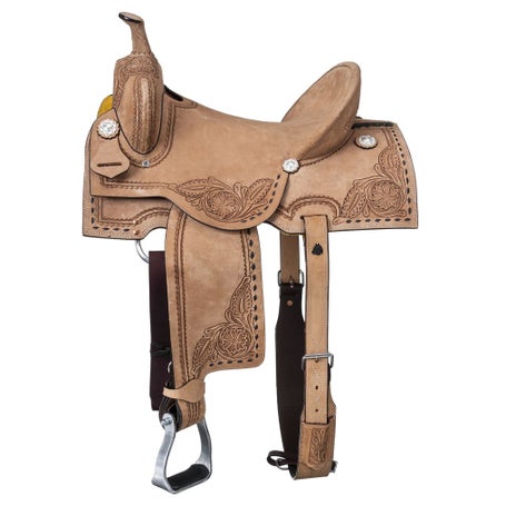 Royal King by Tough 1 Amarillo Roughout Barrel Saddle