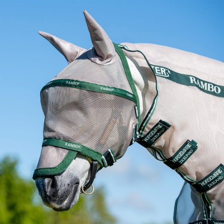 Horseware Rambo Plus Fly Mask w/Ears & Removable Nose