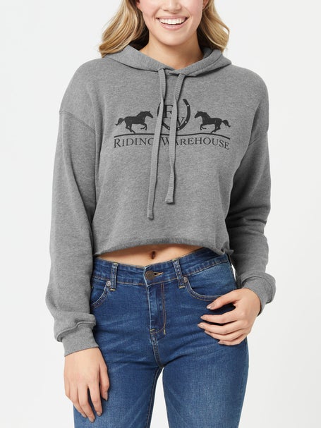 Riding Warehouse Womens Crop Fleece Hoodie