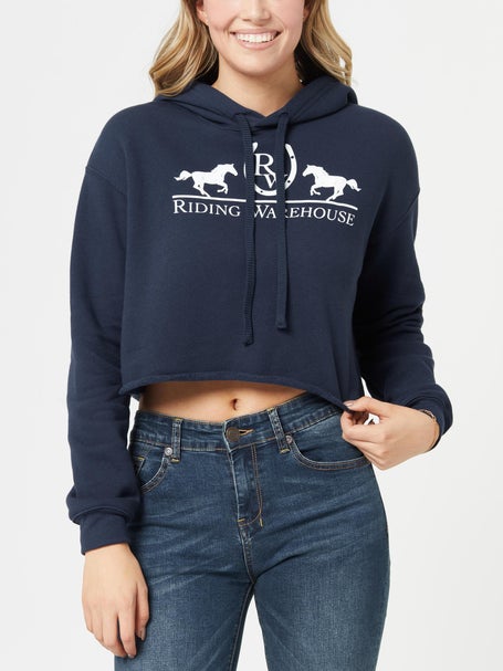 Riding Warehouse Womens Crop Fleece Hoodie