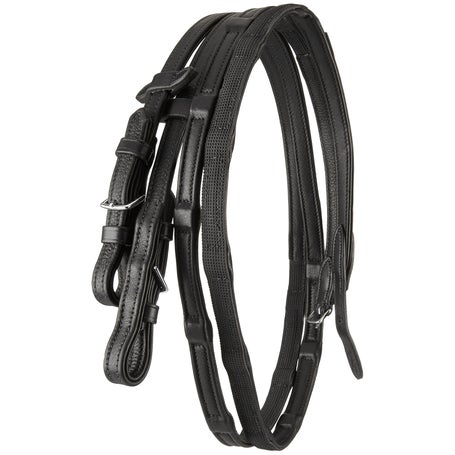 Schockemoehle DuraSoft Leather Rubber Grip Reins w/Stop