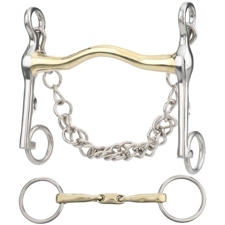 Sanft German Silver Long Shank Curb & Bradoon Set 