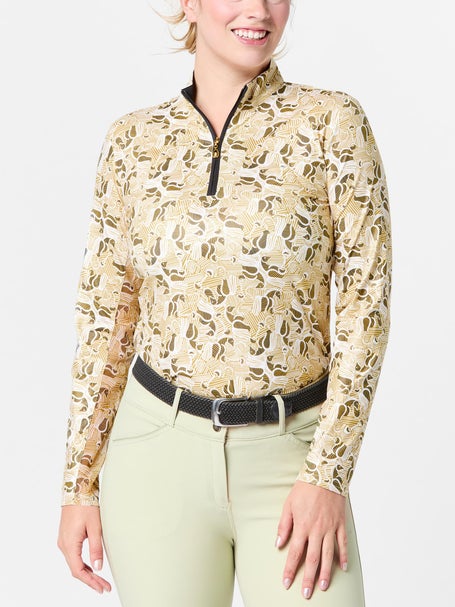 SanSoleil SolCool UV50 Mock Long Sleeve Top Shirt