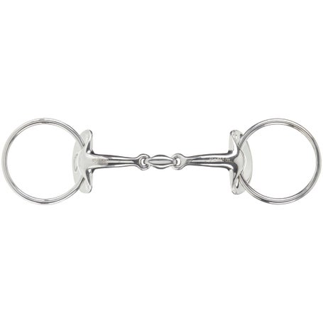 Stubben Steeltec Silver Wings Loose Ring Snaffle Bit