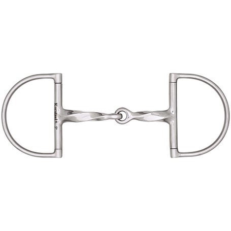 Korsteel Slow Twist Hunter Dee Ring Snaffle Bit
