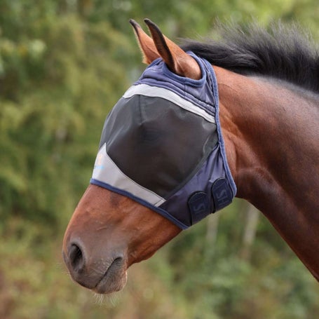 Shires Fine Mesh Fly Mask With Ear Holes