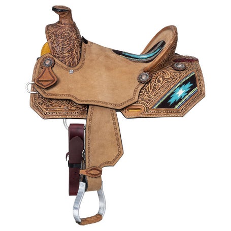 Silver Royal by Tough 1 Youth Aztec Wade Saddle