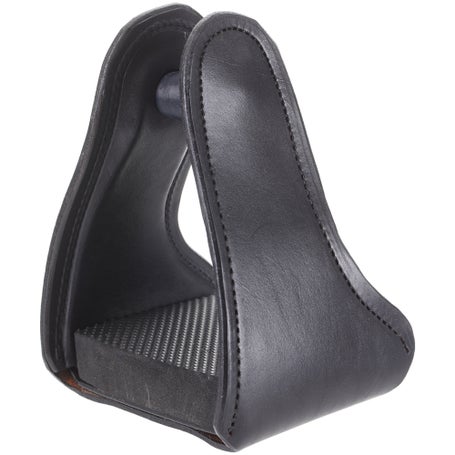 Tucker Leather Covered Trail Glide ErgoBalance Stirrups