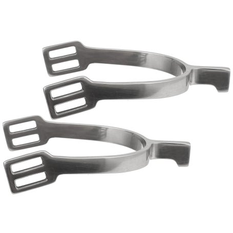 Toklat Ladies Brushed Stainless Steel Western Pleasure Spurs