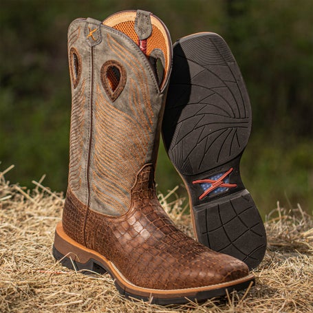 Twisted X Mens TechX Western Boots - Brown & Grey