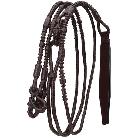 Tough 1 Braided Leather Show Romel/Romal Reins