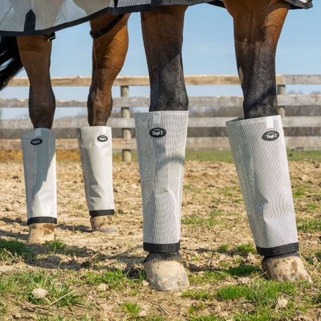 Tough 1 Open Top Bug Barrier Fly Boots - Set of 4