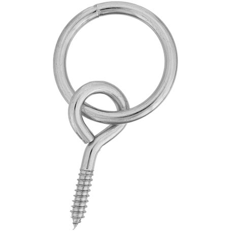 Tough 1 Zinc Plated Screw Eye w/2 Ring