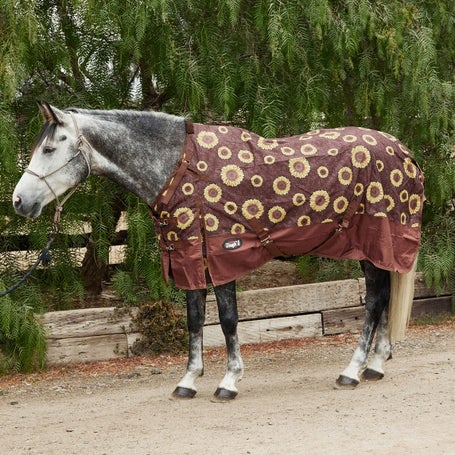 Tough 1 1200D Sunflower Snuggit Neck Turnout Sheet 0G