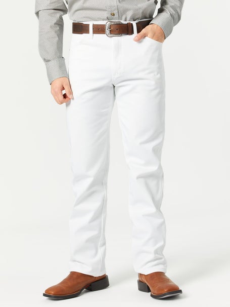 Wrangler 13MWZ 4H & FFA Mens White Denim Jeans