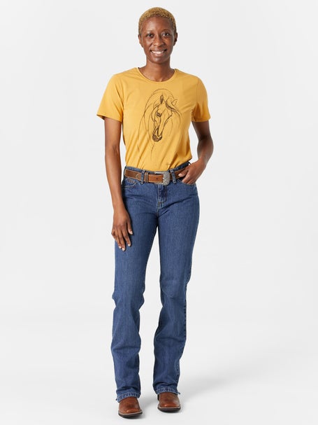 Jean bootcut femme bleu délavé 7 for all mankind