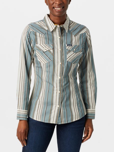 Wrangler Retro Women's Western Dress Long Sleeve Shirt Riding