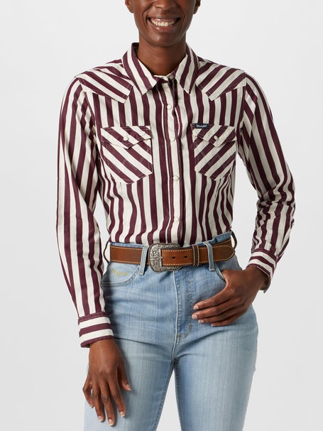 Wrangler Retro Womens Western Dress Long Sleeve Shirt