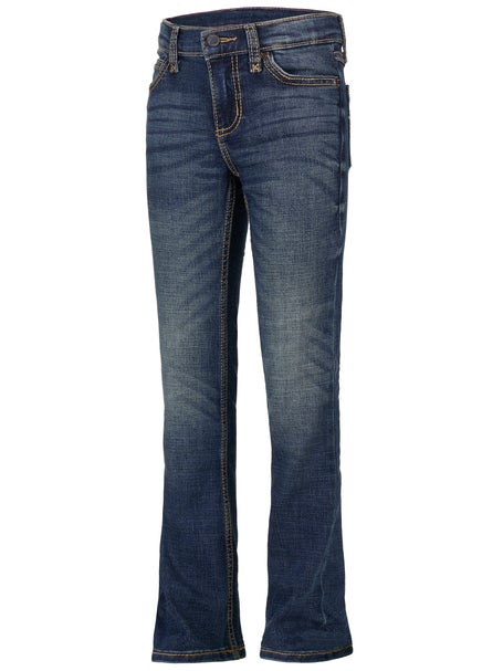 Wrangler Girls Boot Cut Jeans - Medium Blue
