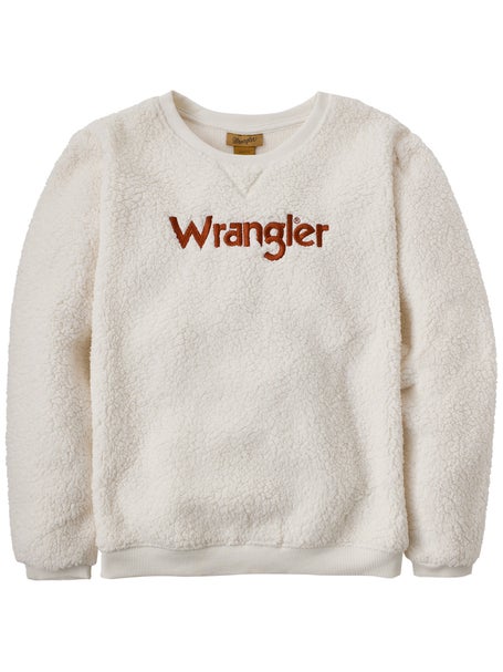 Wrangler Girls' Sherpa Pullover Sweatshirt | Riding Warehouse