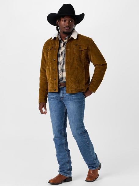 Wrangler Men's Sherpa Lined Corduroy Jacket Riding Warehouse