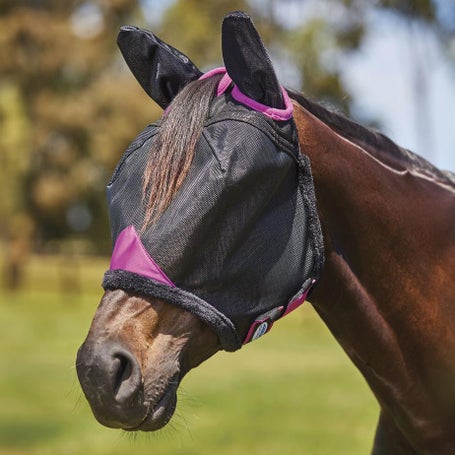 WeatherBeeta ComFiTec Deluxe Mesh Fly Mask with Ears
