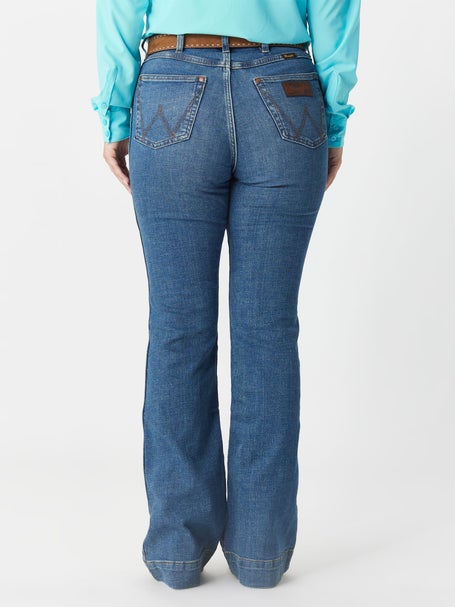 Women's Wrangler Retro® Green Jean: Women's High Rise Trouser Jean