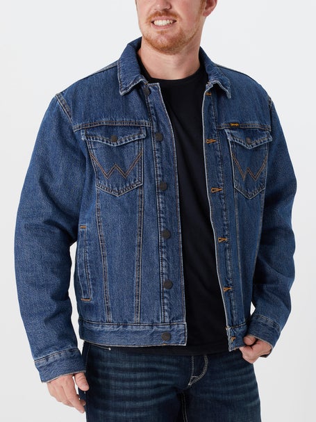 Wrangler Men's Sherpa Lined Retro Denim Jacket | Riding Warehouse