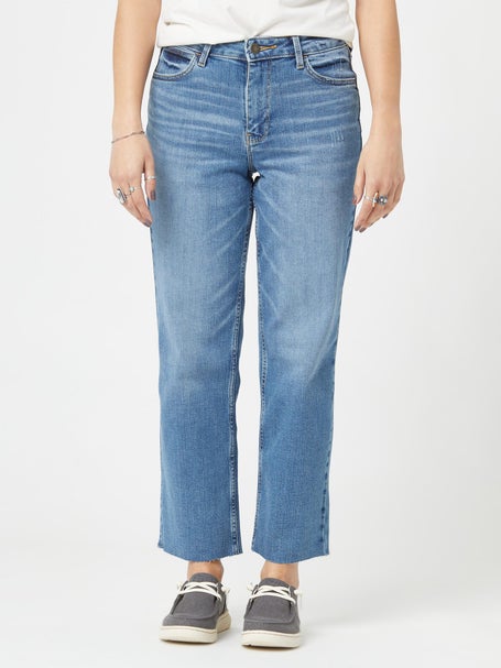 Wrangler Womens High Rise Rodeo Straight Crop Jeans
