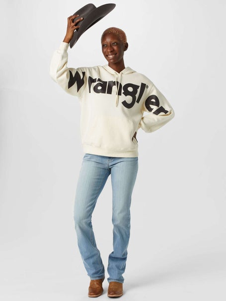 Wrangler Retro Women's Classic Hoodie Sweatshirt Riding Warehouse