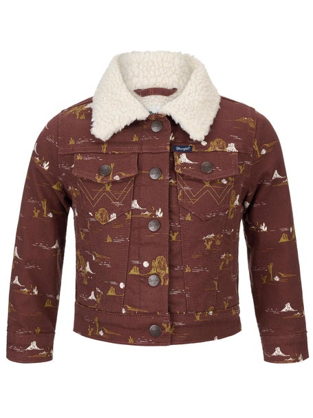 Wrangler Girls Western Sherpa Lined Jacket